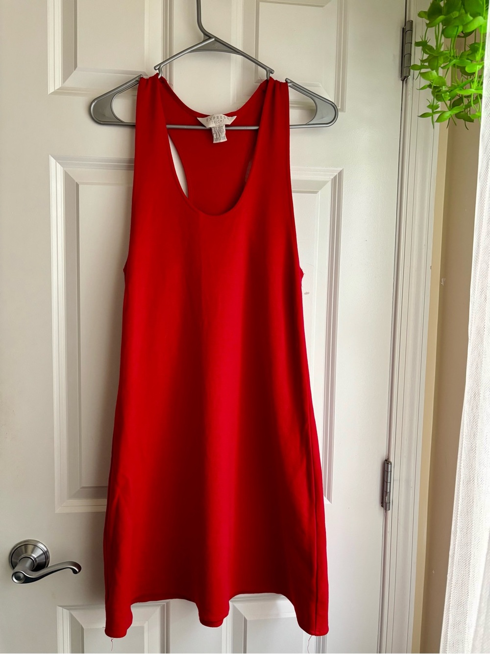 Sleeveless Red Shift Dress - Classic Women's Dress